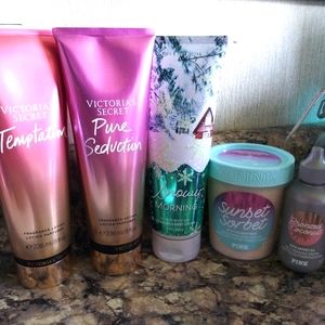 Bath and body works and victorias secret